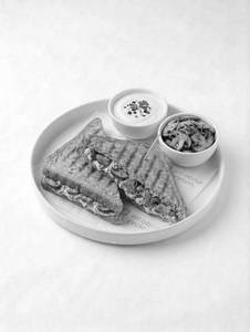 Creamy Mushroom Closed Toast