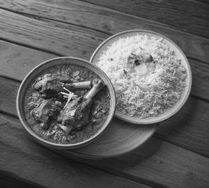 Mutton Curry + Rice (Combo)