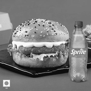 Spicy Korean Paneer Burger 1 Pcs +1 Sprite 250Ml