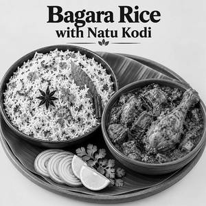 Bagara Rice With Natu Kodi Curry
