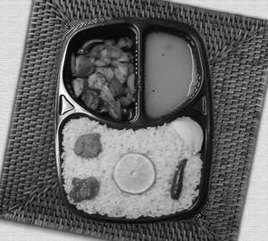 Steam Rice + Chicken Dry Fry(4pcs) + Dal + Pickles + Lemon + Onion