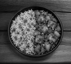 Paneer chilli with rice