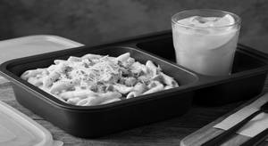 White Souce Pasta + Orange Juice