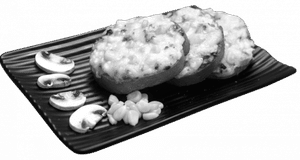 Corn & Shroom Bruschetta