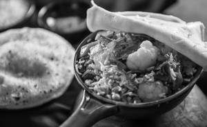 Veg Dum Biryani Served Raita & Salad