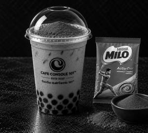 Cold Milo with Boba