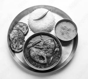 Katla rice thali