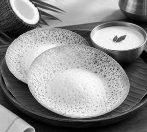 Appam 2Pcs  With Coconut Milk