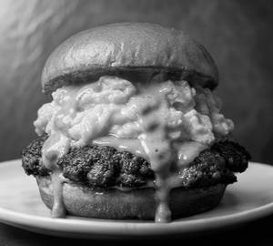 Smashed Egg Burger