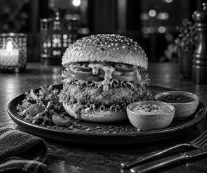 Night Hot Veggie Crunch Burger