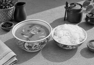 Veg Thai Red Curries With Steamed Rice