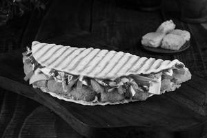 Korean Fiery Potato Flatbread Sandwich