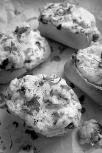 Mushroom & Onion Garlic Bread