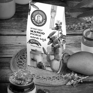 MANGO PICKLE WITHOUT GARLIC POUCH 400GMS