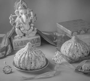 Crunchy Badam Modak - 1 Pc - 1 Kg