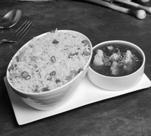 Vegetable Fried Rice & Gobi Manchurian