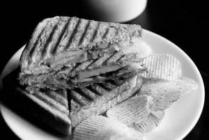 Veg Cheese Chutney Sandwich (Grilled)