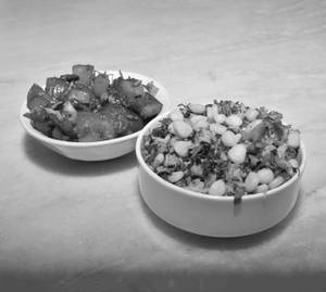 Veg Fried Rice with Veg Manchurian  