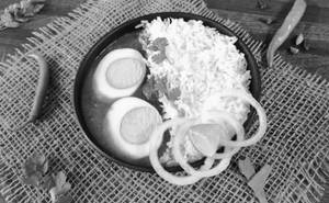 Egg Curry Healthy  Rice Bowl