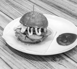 Paneer shawarma burger