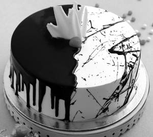 Eggless Choco Vanilla Cake