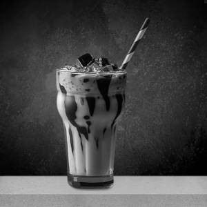 Cold coffee with crush