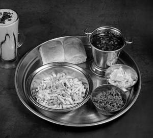 Misal Pav + Cold Coffee