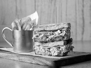 Smoked Chicken And Balsamic Mayo Sandwich