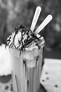 Chocolate Drizzle Coffee - Ice Cream Float