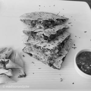 Corn, Pumpkin, Chipotle & Cheese Quesadilla