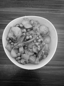 Aloo Matar Dry