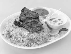 Tandoori Chicken With Chicken Biryani