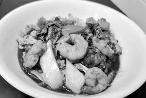 Prawns In Spicy Black Bean Sauce