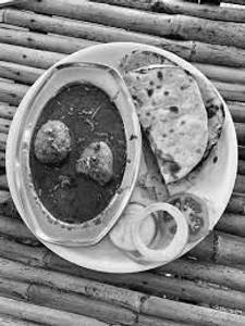Egg Curry Rice and Roti Combo