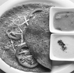 Cheese Palak Masala Dosa