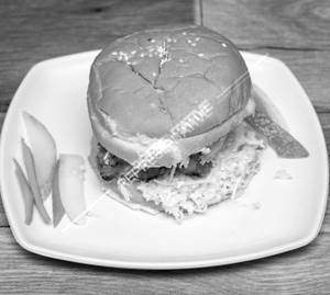 Cheesy Shawarma Chicken Burger