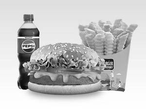 Butter Chicken Burger + Fries + Coke (Regular)
