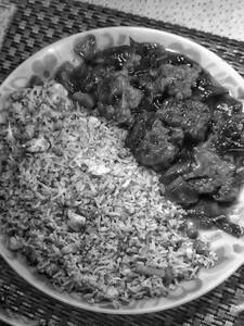 Chilli Chicken Half With biryani