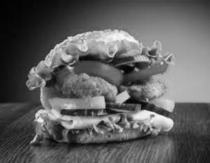 Chicken and cheese burger 