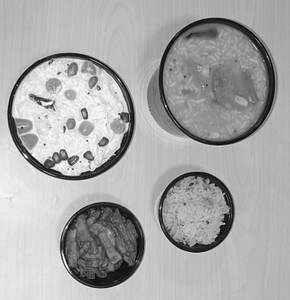 Sambar Rice + Aloo Fry + Curd Rice + Dessert           