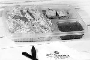 Spring Roll With Veg Chowmein
