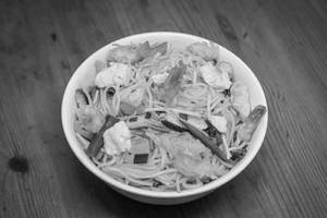 Three Bellpepper Noodles Chicken