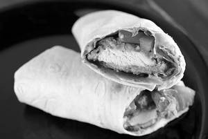 Smash beef wrap