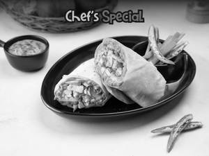Peri Peri Paneer Shawarma Roll (Rumali)