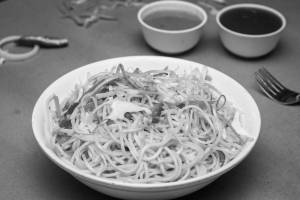 Mushroom noodles