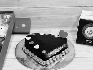 Chocolate Truffle Heart Cake