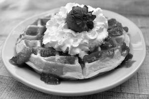 Strawberry Cream Cheese Waffle