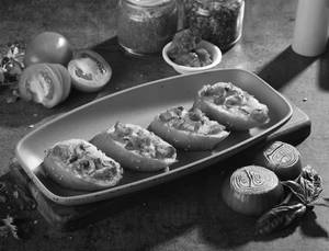 Chicken Tikka & Mushroom Bruschetta