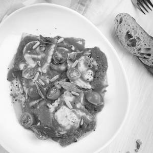 Spinach ricotta ravioli