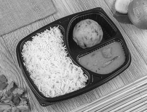 Basmati Rice+moong Dal+alu Bharta Tray